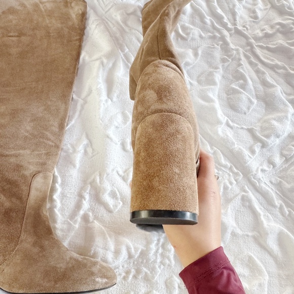 Stuart Weitzman Women's Slouch Block Heel Tall Boots Size 8 - Picture 4 of 8